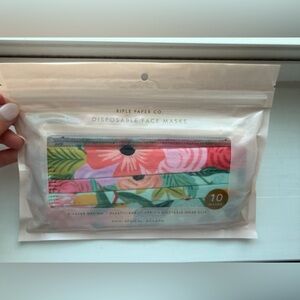 NWT *Never Opened* Rifle Paper Co. Vibrant Floral Disposable Face Masks
